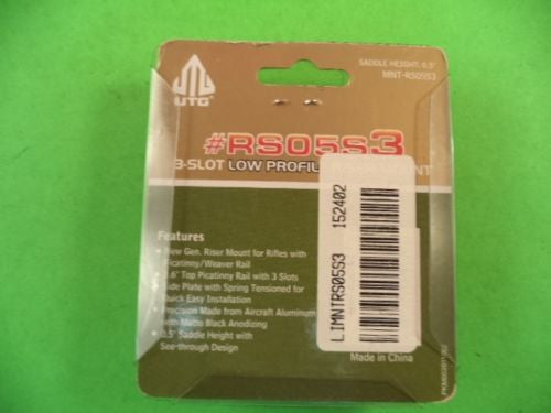UTG riser mount low profile 3 slot- RS05S3 -                                USA Guns And Gear-Your Favorite Gun Parts Store