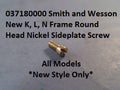 037180000 Smith and Wesson New K, L, N Frame Round Head Nickel Sideplate Screw -                                USA Guns And Gear-Your Favorite Gun Parts Store