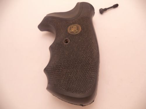 Pachmayr The Gripper black rubber square butt grips for J Frame J650 used -                                USA Guns And Gear-Your Favorite Gun Parts Store