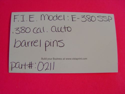 FIE Model SSPE-380 Automatic Pistol .380 cal. auto, barrel pins O211 -                                USA Guns And Gear-Your Favorite Gun Parts Store