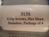 Wilson Combat- Grip Screws, Hex Head, Stainless, pack of 4- WC313S -                                USA Guns And Gear-Your Favorite Gun Parts Store