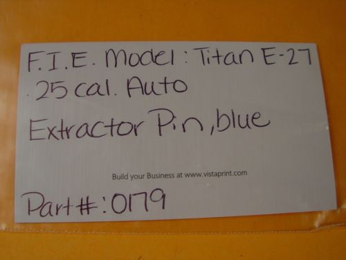 Titan E-27 .25 Cal - O179 - Extractor Pin, Blued - Used Gun Parts & Accessories -                                USA Guns And Gear-Your Favorite Gun Parts Store