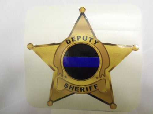 A248 Deputy Sheriff 5 Point Star Reflective Decal -                                USA Guns And Gear-Your Favorite Gun Parts Store