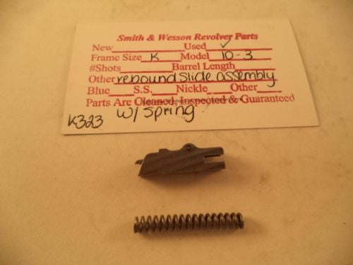 K323 Smith & Wesson Used K Frame Model 10 - 3 Rebound Slide Assembly -                                USA Guns And Gear-Your Favorite Gun Parts Store
