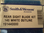 191440000 Smith & Wesson Revolver Rear Sight Blade Kit .146", White Outline -                                USA Guns And Gear-Your Favorite Gun Parts Store