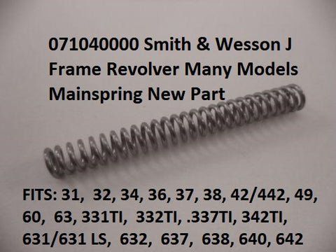 071040000 Smith & Wesson J Frame Revolver Many Models Mainspring New Part -                                USA Guns And Gear-Your Favorite Gun Parts Store