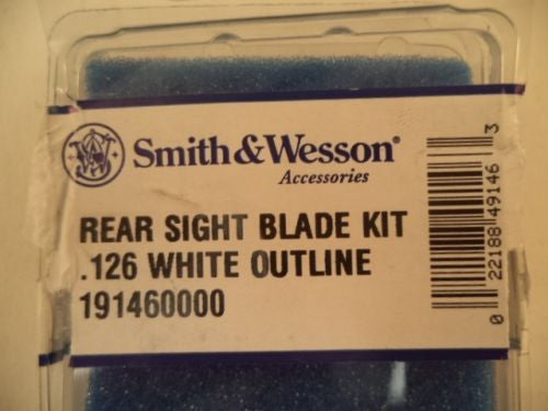 191460000 Smith & Wesson K, L & N Frame Revolver Rear Sight Blade Kit .126" -                                USA Guns And Gear-Your Favorite Gun Parts Store