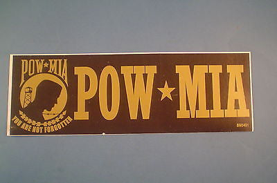 POW MIA 3"X9"  BUMPER STICKER MADE IN USA DECALS MILITARY NAVY ARMY AIR FORCE -                                USA Guns And Gear-Your Favorite Gun Parts Store