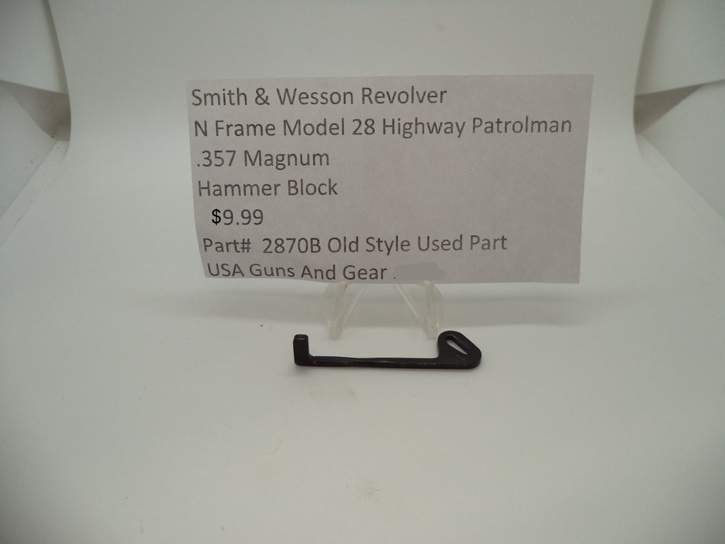 2870B Smith & Wesson N Frame Model 28 Hammer Block .357 Magnum