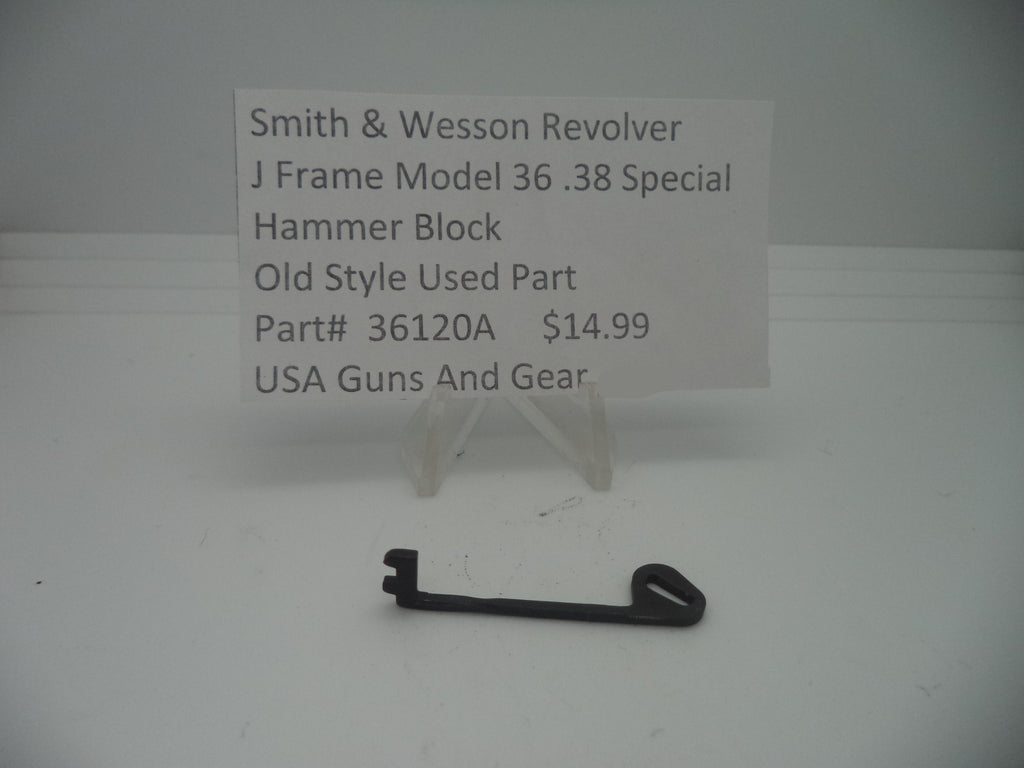 36120A Smith & Wesson J Frame Model 36 Hammer Block .38 Special Used Part