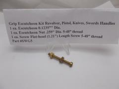 SWG5 Pistol Grip Knife Sword Handle Escutcheon, Screw & Nut Set