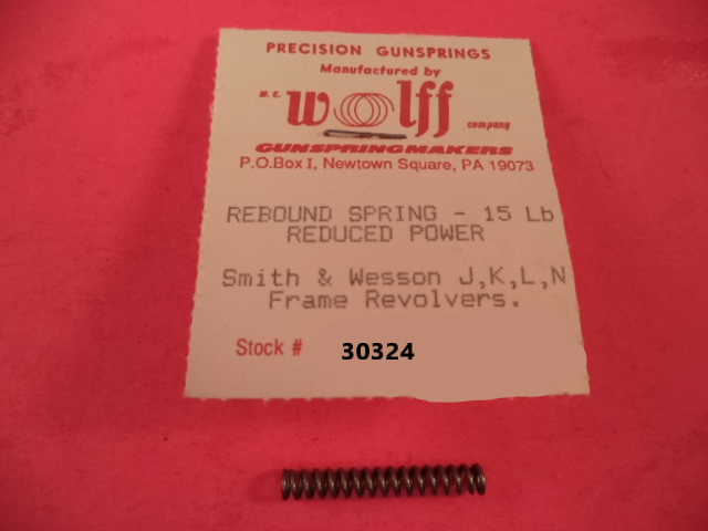 Wolff Reduced Power Rebound Spring for S&W J/K/L/N Frame Revolvers - 15 LB | Part SW6590984