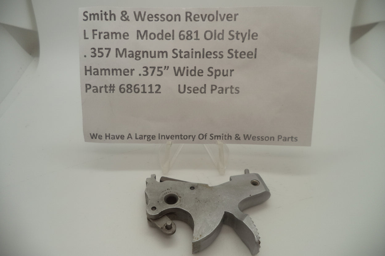 Smith & Wesson L Frame Model 681 .375" Wide Spur Hammer - Stainless Steel (Used) 686112