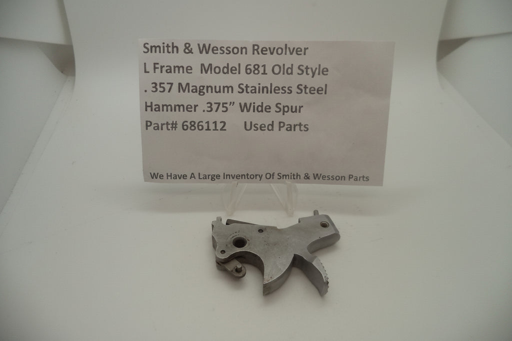 Smith & Wesson L Frame Model 681 .375" Wide Spur Hammer - Stainless Steel (Used) 686112