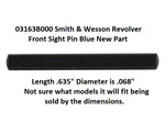 03163B000 Smith & Wesson Revolver Front Sight Pin Blue New Part