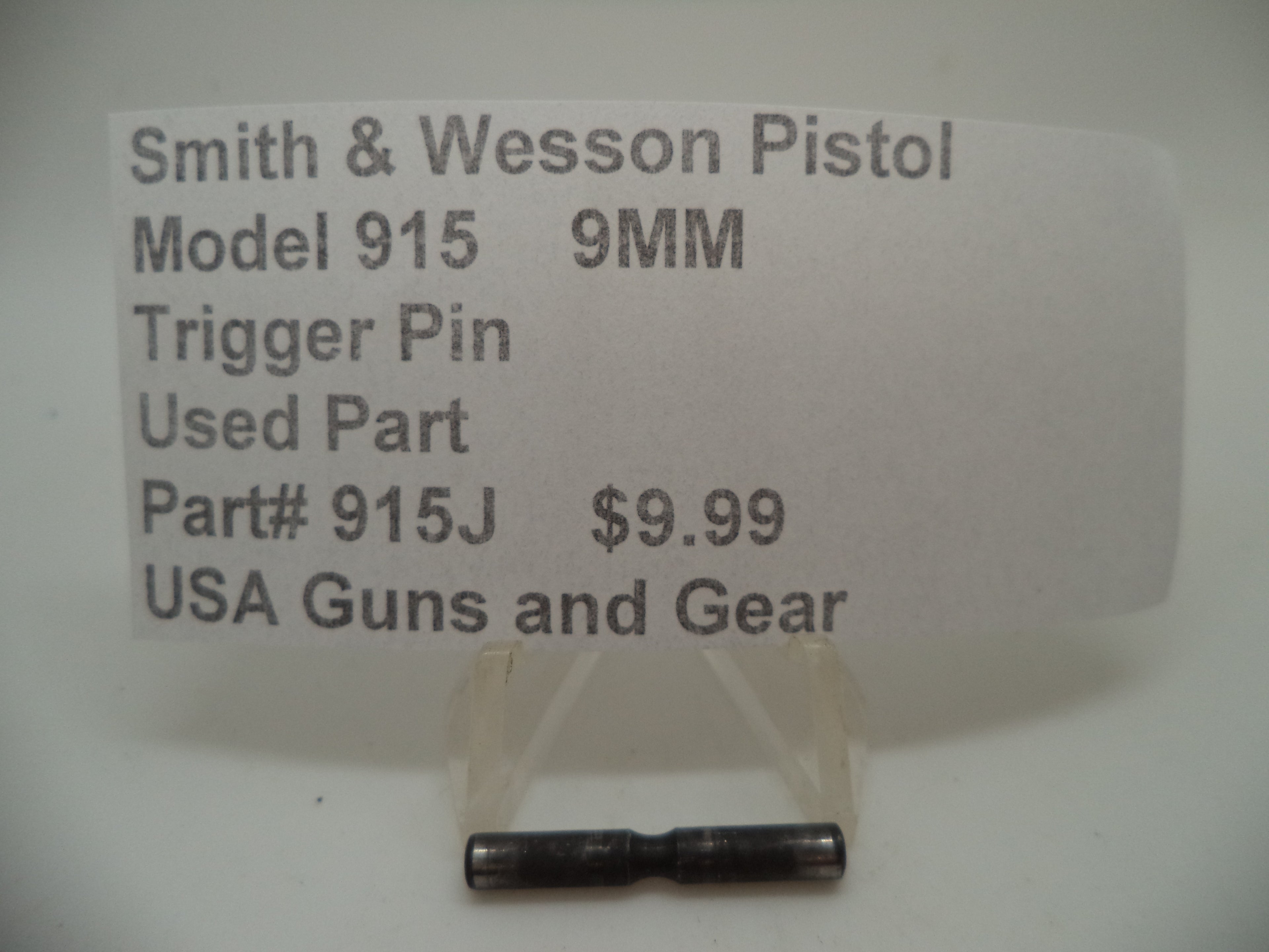 S&W Model 915 Trigger Pin 915J - 9mm Used Part