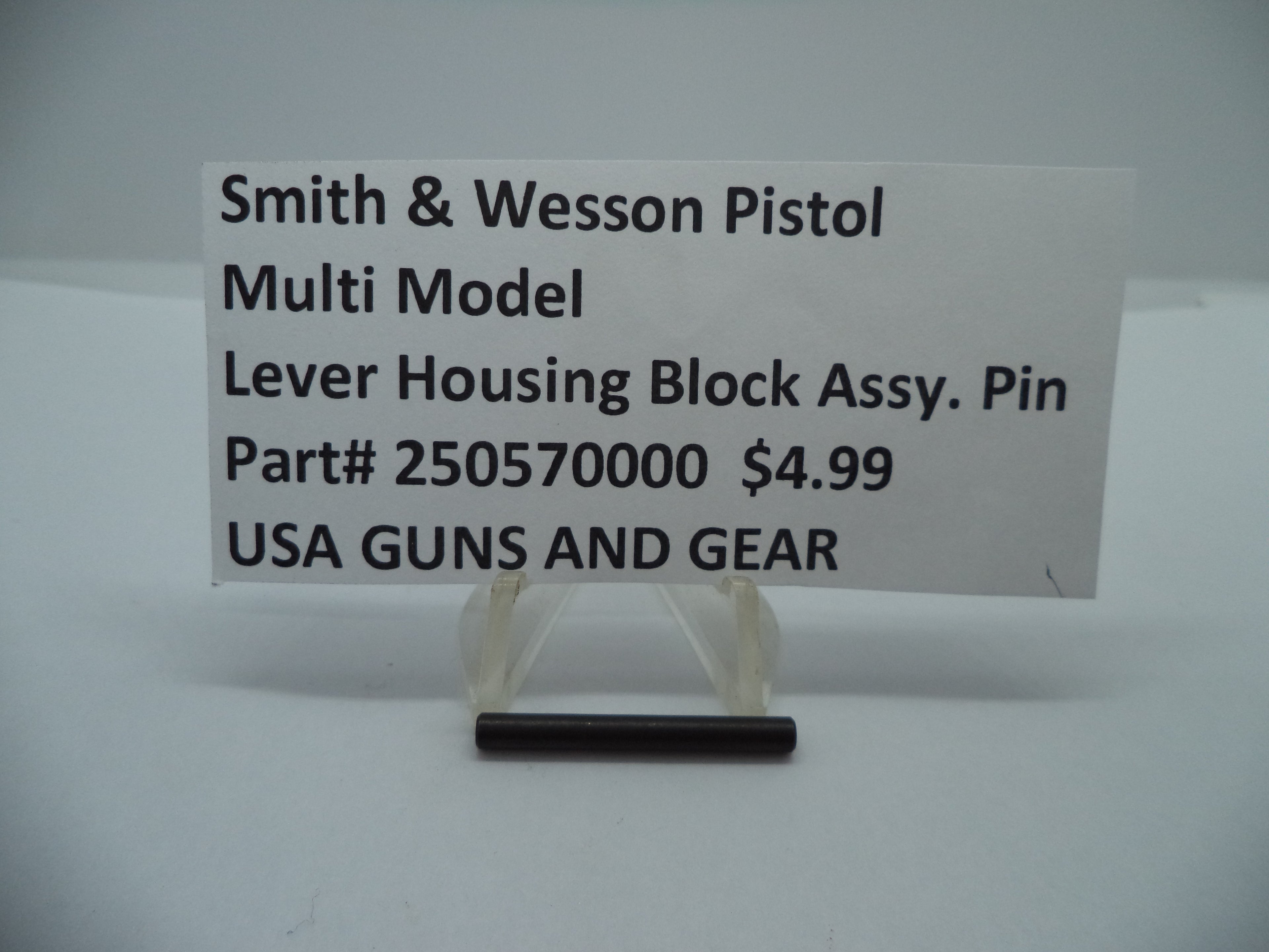 250570000 Smith & Wesson Pistol Multiple Models Lever Housing Block Assembly