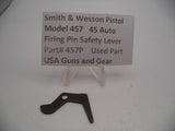 457P Smith & Wesson Pistol Model 457 Firing Pin Safety Lever Used Part 45 Auto