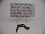 457P Smith & Wesson Pistol Model 457 Firing Pin Safety Lever Used Part 45 Auto