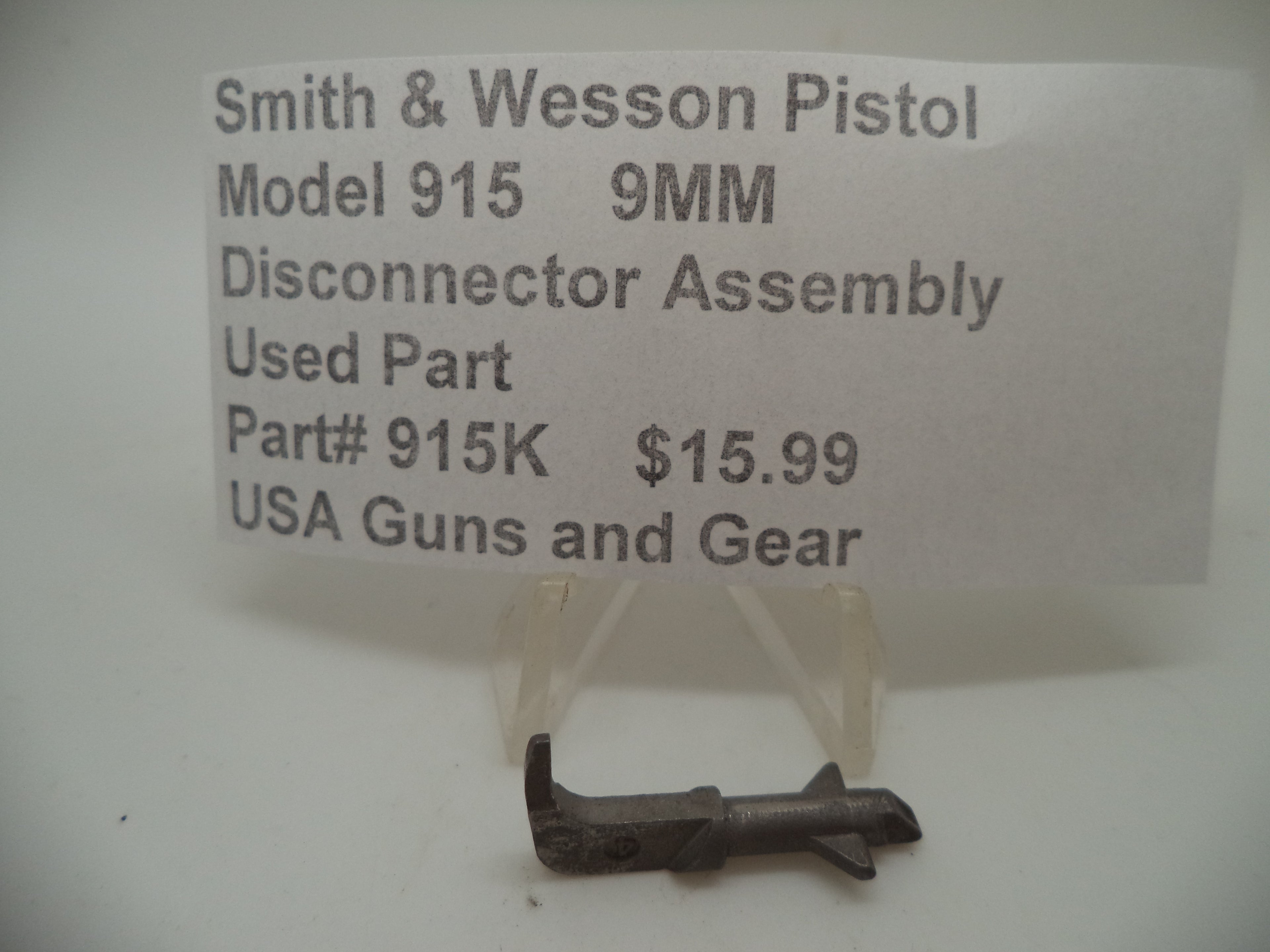 S&W Model 915 Disconnector Assembly 915K - 9mm Used Part
