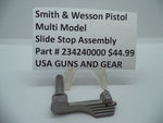 234240000 Smith & Wesson Pistol Multiple Models Slide Stop Assembly New