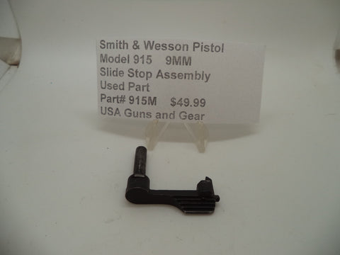 915M Smith & Wesson Pistol Model 915 9MM Slide Stop Assembly Used Part