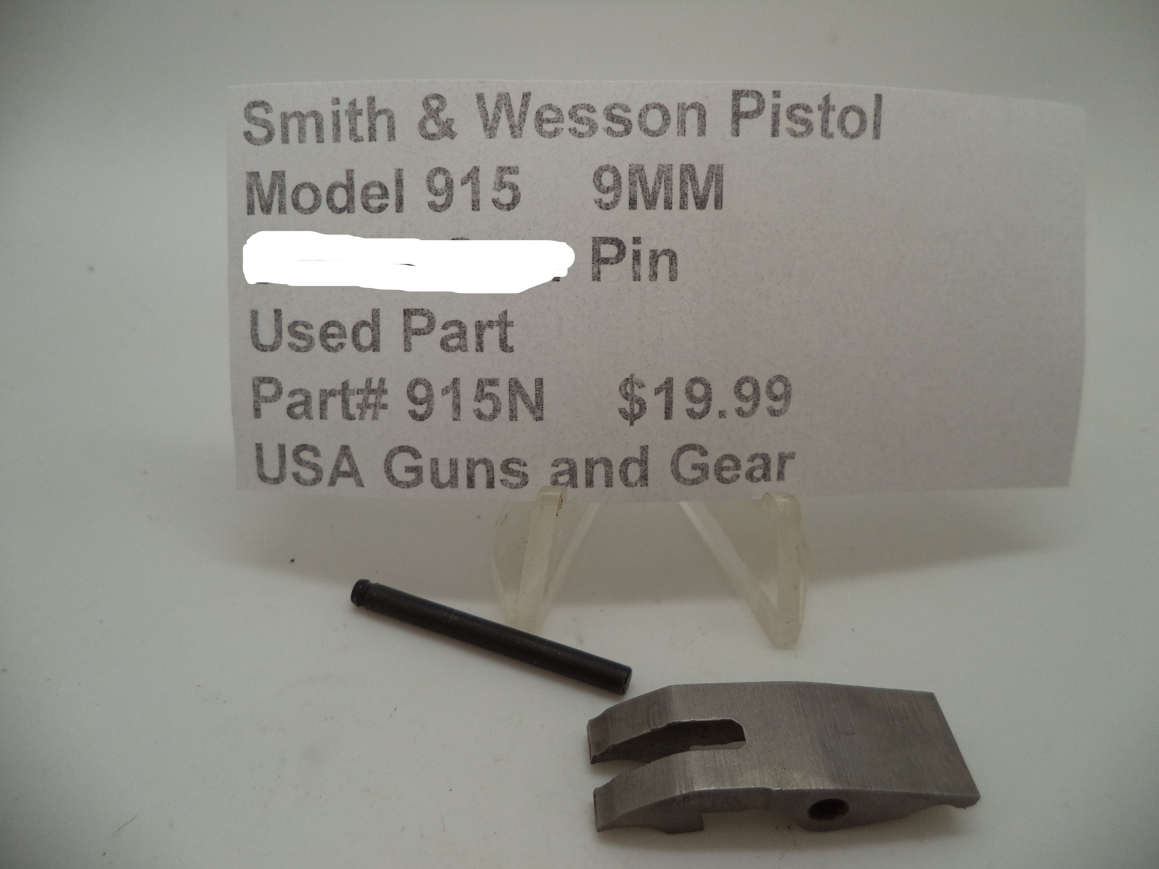 S&W Model 915 Lever & Lever Pin 915N - 9mm Used Part