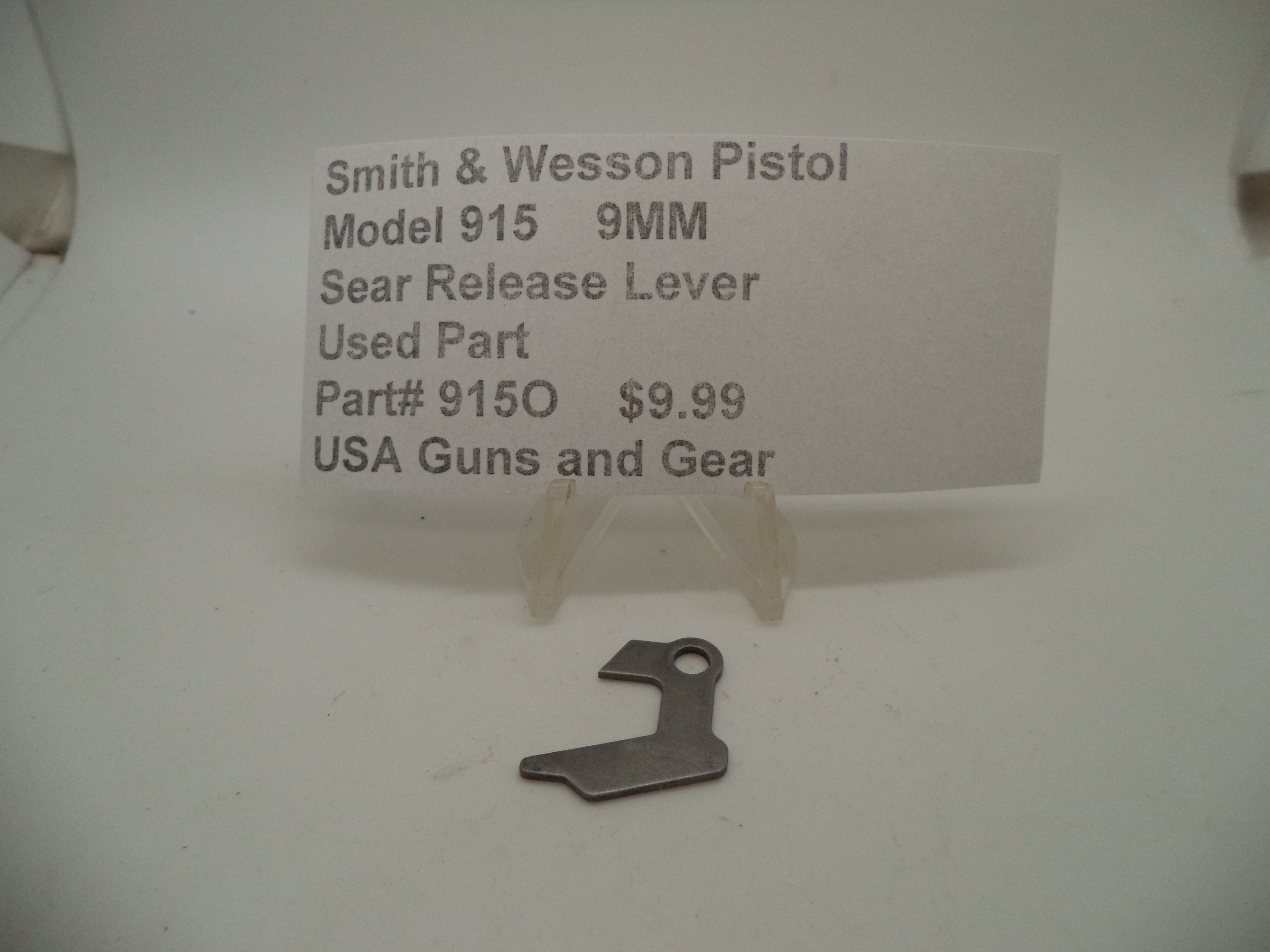 S&W Model 915 Sear Release Lever 915O - 9mm Used Part
