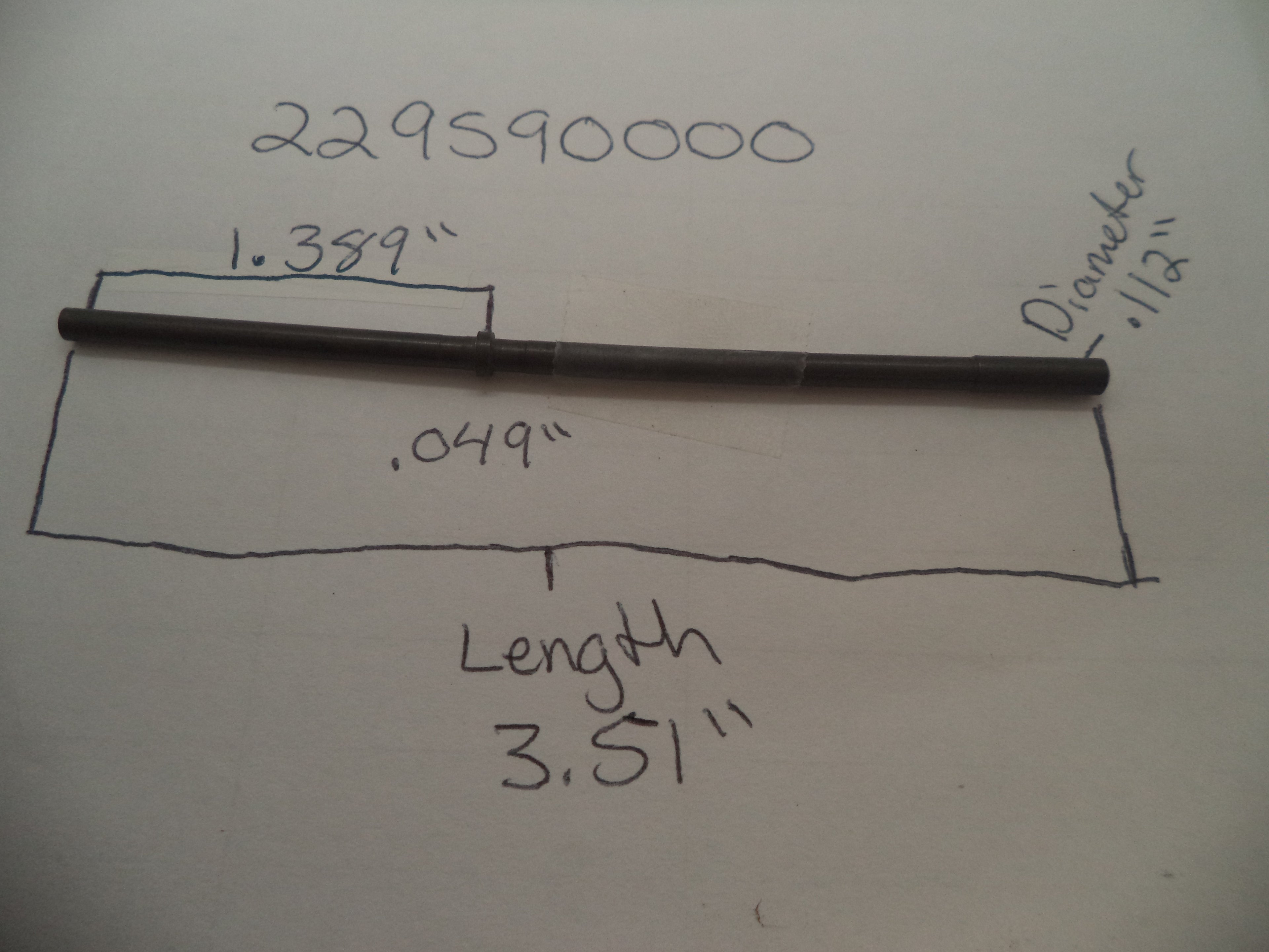 229590000 Smith & Wesson J Frame Model 360, Titanium Center Pin New