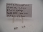 457T Smith & Wesson Pistol Model 457  Ejector Springs (2) Used Part 45 Auto