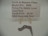 915Q Smith & Wesson Pistol Model 915 9MM Firing Pin Safety Lever Used Part