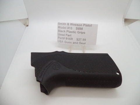 915R Smith & Wesson Pistol Model 915 9MM Black Plastic Grips Used Part