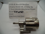JN6230 Smith & Wesson Used J Frame Model 30  Five Shot Cylinder Assembly Nickel
