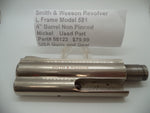 58122 Smith & Wesson L Frame Model 581 Nickel 4" Non-Pinned Barrel Used .357 Mag