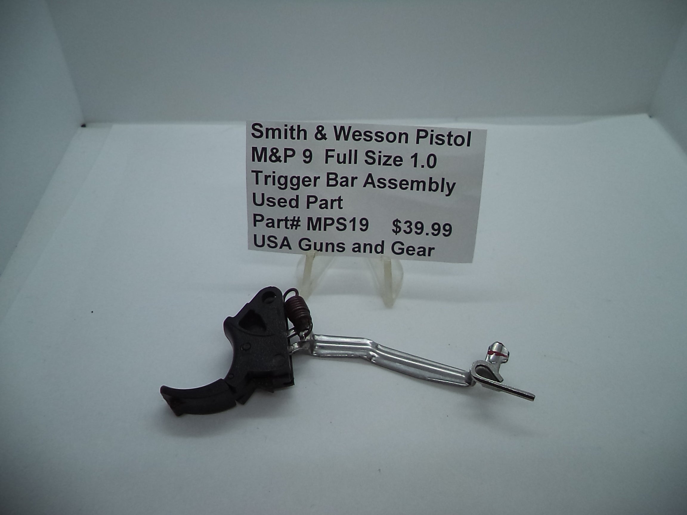 Smith & Wesson M&P9 Full Size 1.0 Trigger Bar Assembly - Used