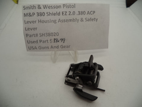 SH38020 Smith & Wesson Pistol M&P 380 Shield EZ 2.0 Lever Housing Assembly & Safety  .380 ACP