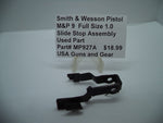 MP927A Smith & Wesson Pistol M&P 9 Full Size 1.0 Slide Stop Assembly Used