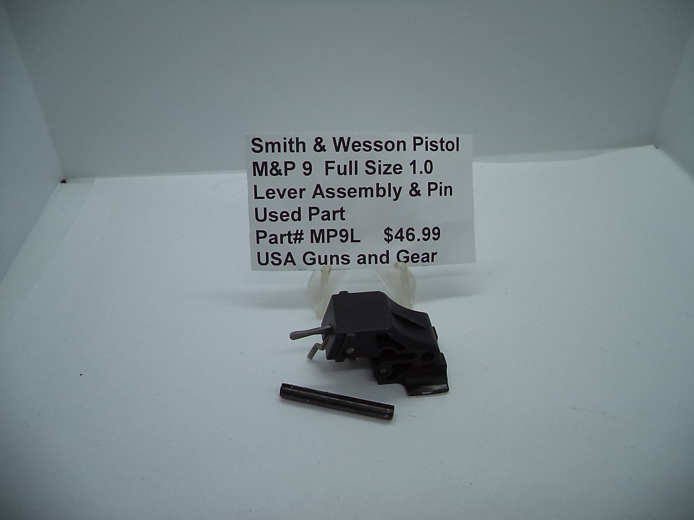 Smith & Wesson M&P 9 Full Size 1.0 Lever Assembly & Pin - 9mm - Used OEM Part