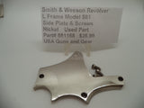 581158 Smith & Wesson L Frame Model 581 Nickel Side Plate & Screws Used .357 Mag