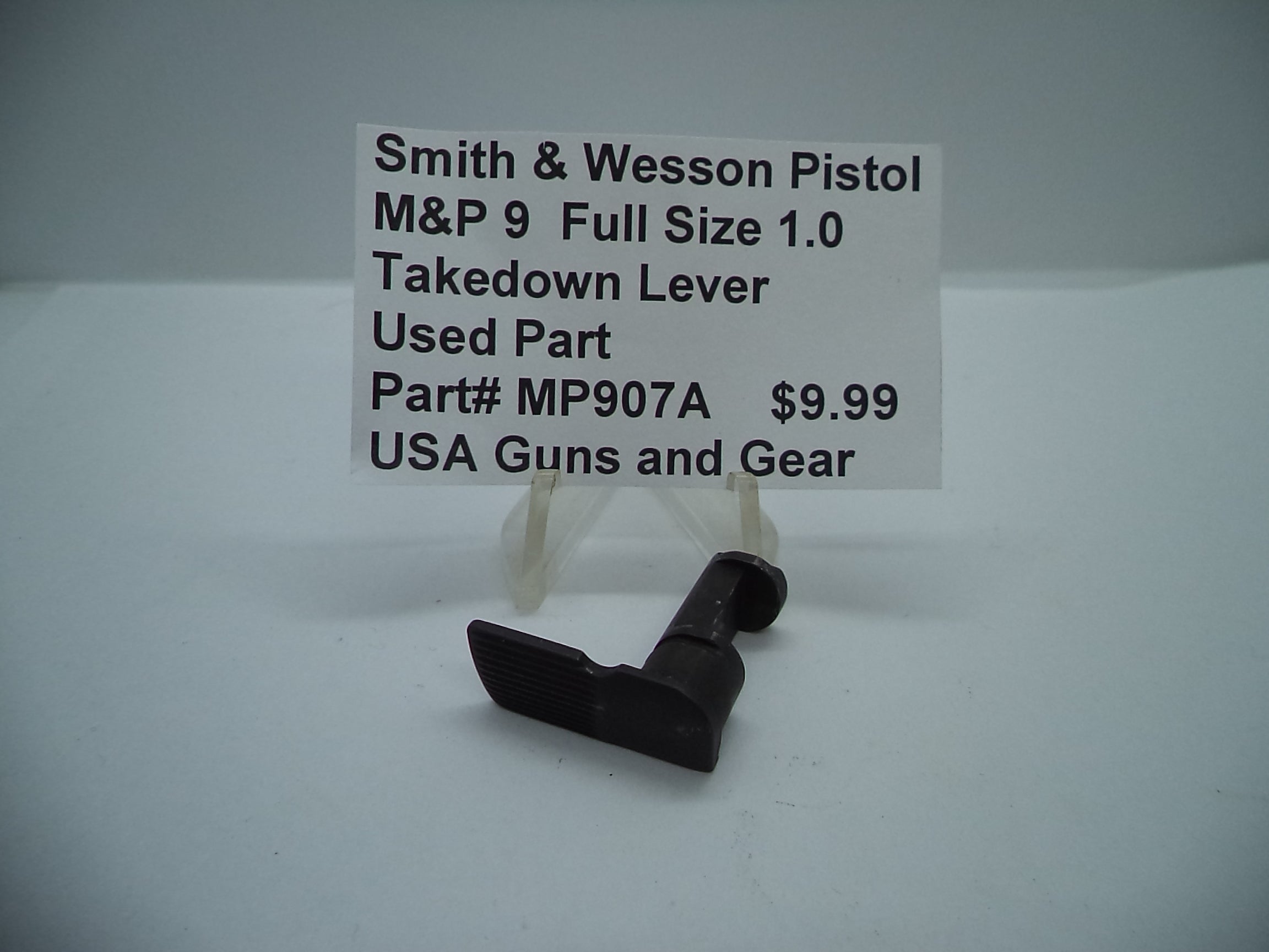 Smith & Wesson M&P 9 Full Size 1.0 Takedown Lever - 9mm - Used OEM Part