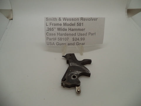 58107 Smith & Wesson L Frame Model 581 Hammer .265" Wide Used .357 Mag