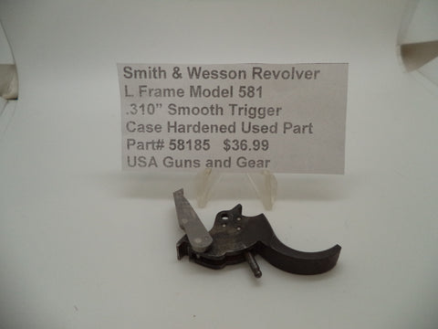 58185 Smith & Wesson L Frame Model 581 Smooth .310" Trigger Used .357 Mag