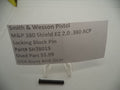 SH38015 Smith & Wesson Pistol M&P 380 Shield EZ 2.0 Locking Block Pin  .380 ACP