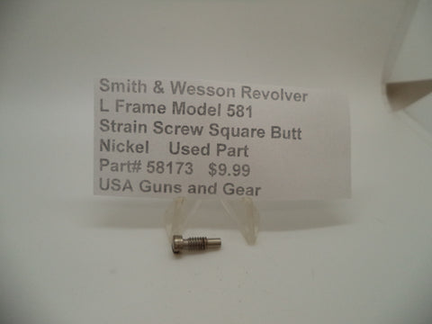 58173 Smith & Wesson L Frame Model 581 Strain Screw Square Butt Used .357 Mag