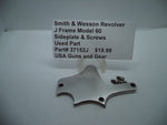 37152j Smith & Wesson J Frame Model 60 Side Plate & Screws Used Stainless Steel