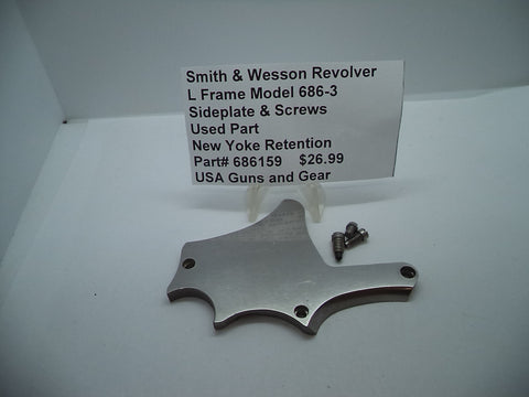 686159 Smith & Wesson L Frame Model 686-3 Side Plate & Screws Used