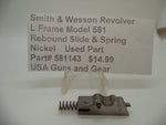 581143 Smith & Wesson L Frame Model 581 Rebound Slide & Spring Used .357 Mag
