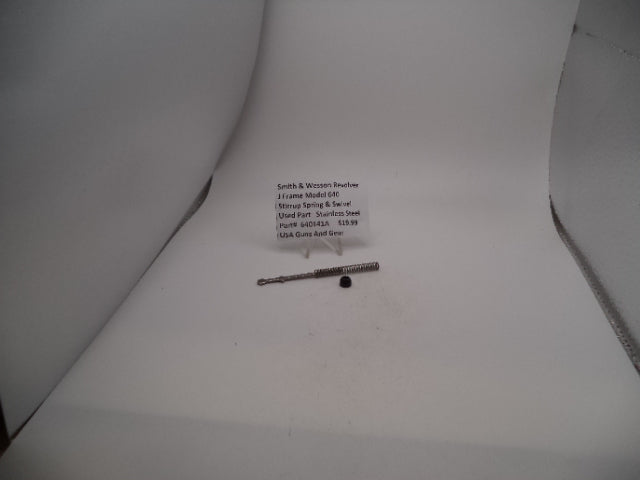 640141A Smith & Wesson J Frame Model 640 Stirrup Spring & Swivel  Used Part