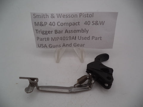 MP4019A1 Smith & Wesson Pistol M&P Trigger Bar Assembly & Spring Used .40c  S&W