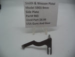 983 Smith & Wesson Model 5903  9mm  Side Plate Used Parts